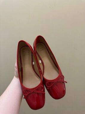 Square Toed Mary Jane Flats